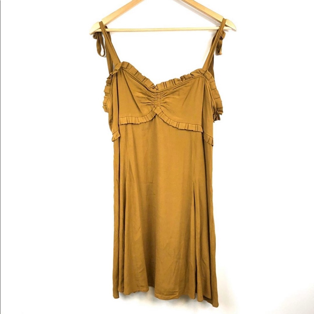 Wishlist mustard sweetheart top sundress
